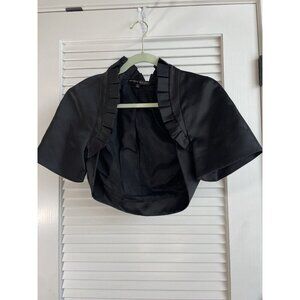 Antonio Melani Bolero Satin Black Size Small